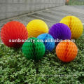 Fashion 3D Colorful Tissue Paper Honeycomb ball for festival Wedding Party Decoration cellular ball                        
                                                Quality Choice
